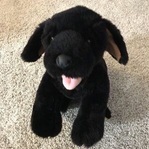 EUC Build-A-Bear Stuffed Black Labrador Dog Toy